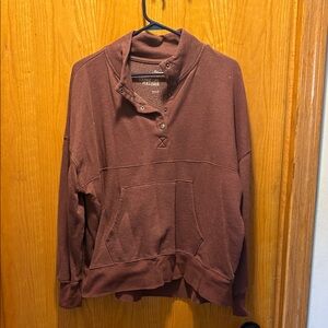 Burgundy Pullover Sweatshirt